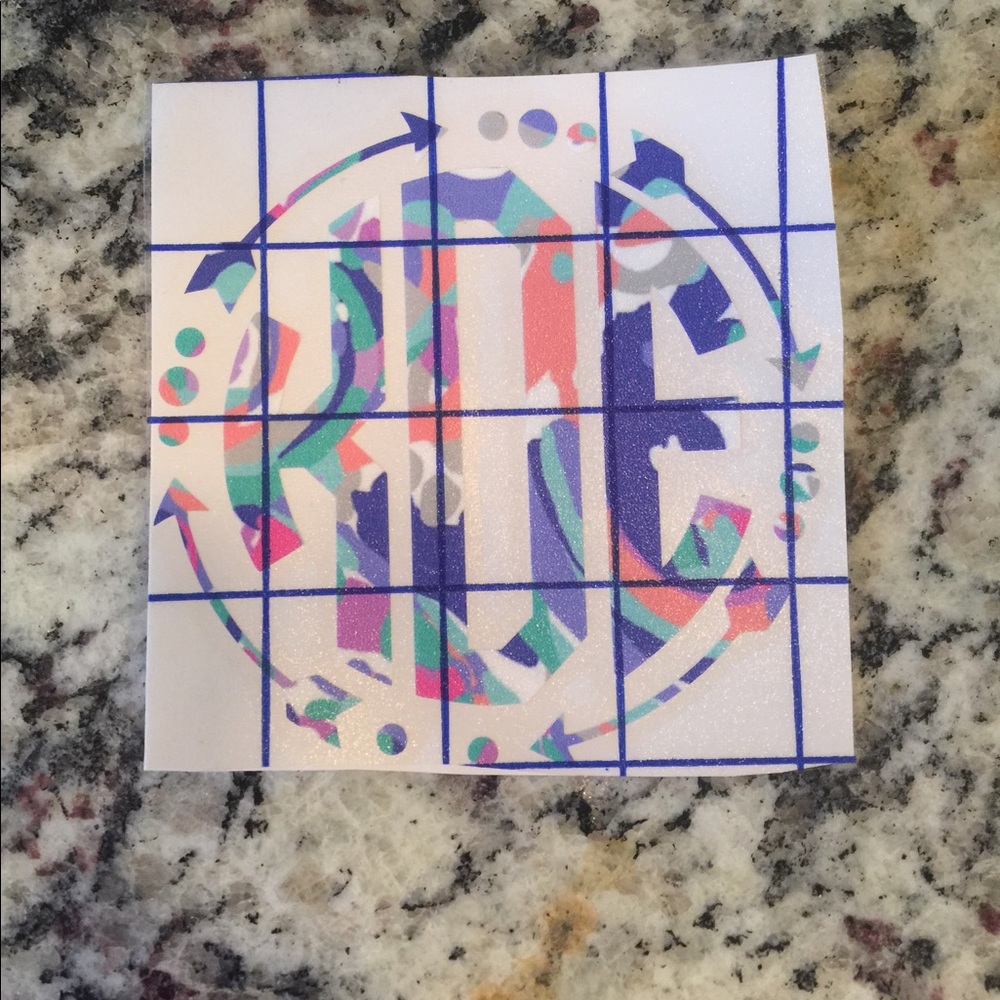 Lilly Pulitzer Monogram Decal