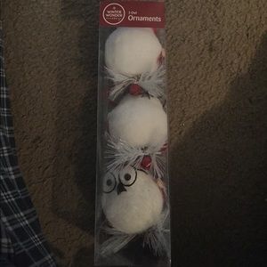 Cute owl ornaments never opened 😊