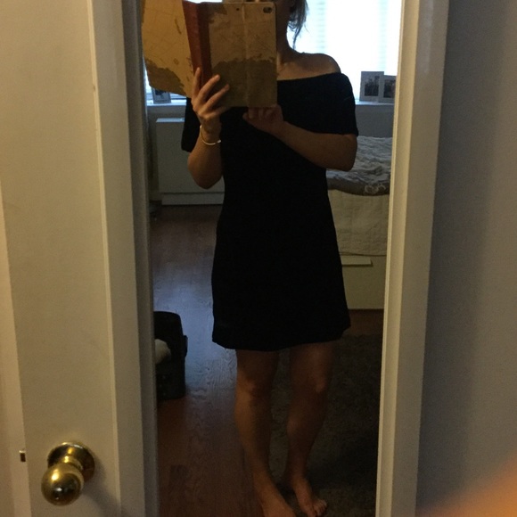 Velvety off the shoulder dress - NWOT - Picture 1 of 4