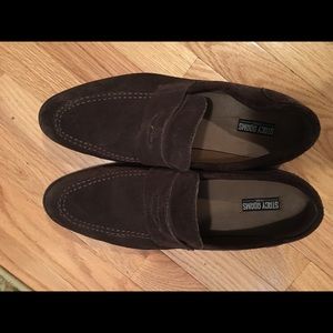 Brown Suede Loafers