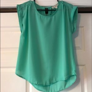 Pink Rose Chiffon/Rayon Top