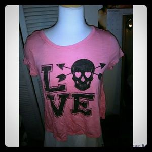 Skull cropped top