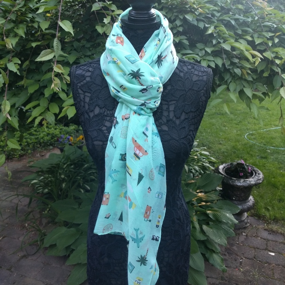 Green Adventure Travel Scarf