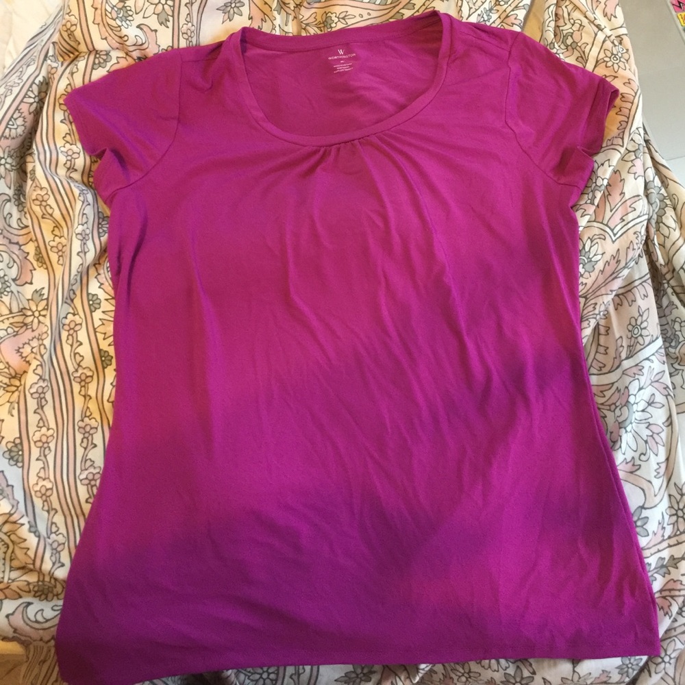 Magenta Business Casual Shirt