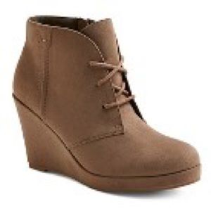 Merona taupe booties.