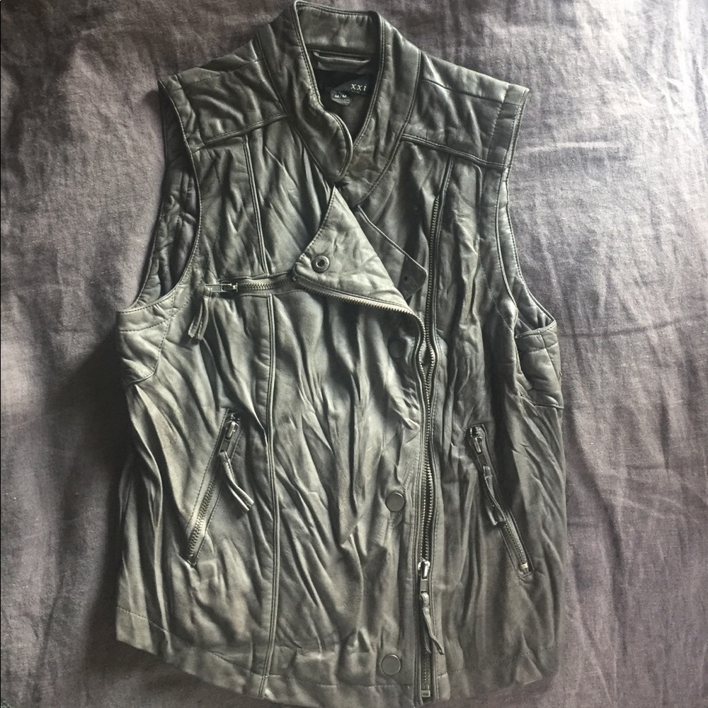 Forever 21 Faux Leather Vest