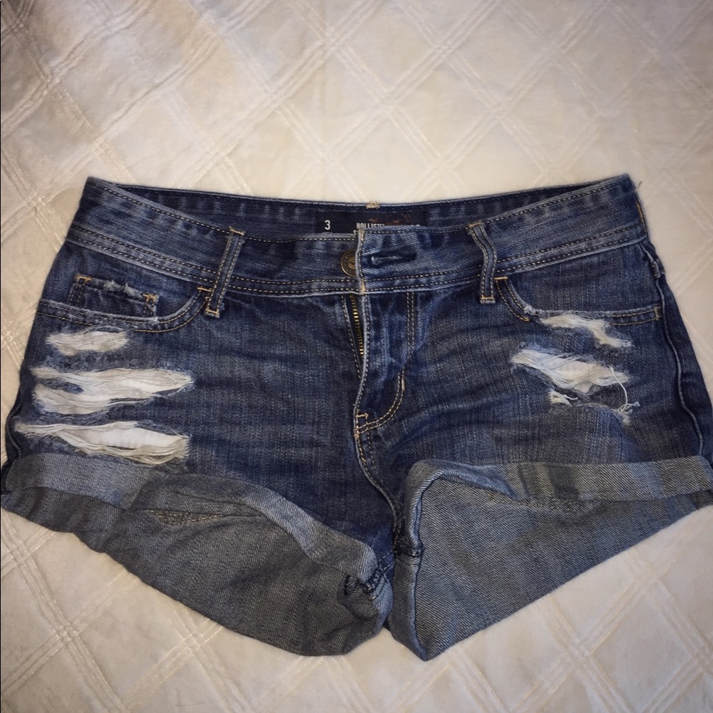 distressed hollister shorts