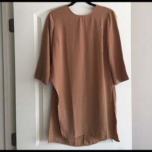 Camel shirt tunic