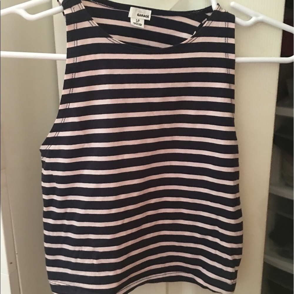 GARAGE RACERBACK CROP TOP / SZ S
