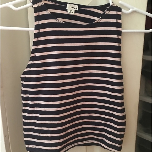 GARAGE RACERBACK CROP TOP / SZ S - Picture 1 of 4