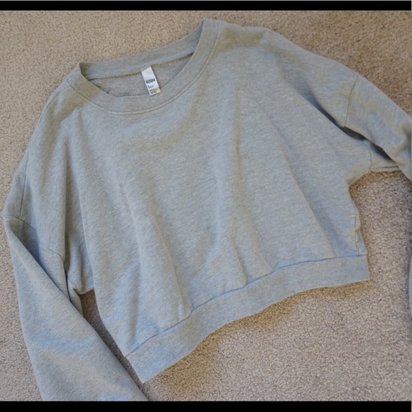 American Apparel Tops - American Apparel Grey Crew Neck Cropped Sweatshirt American Apparel Tops - American Apparel Grey Crew Neck Cropped Sweatshirt