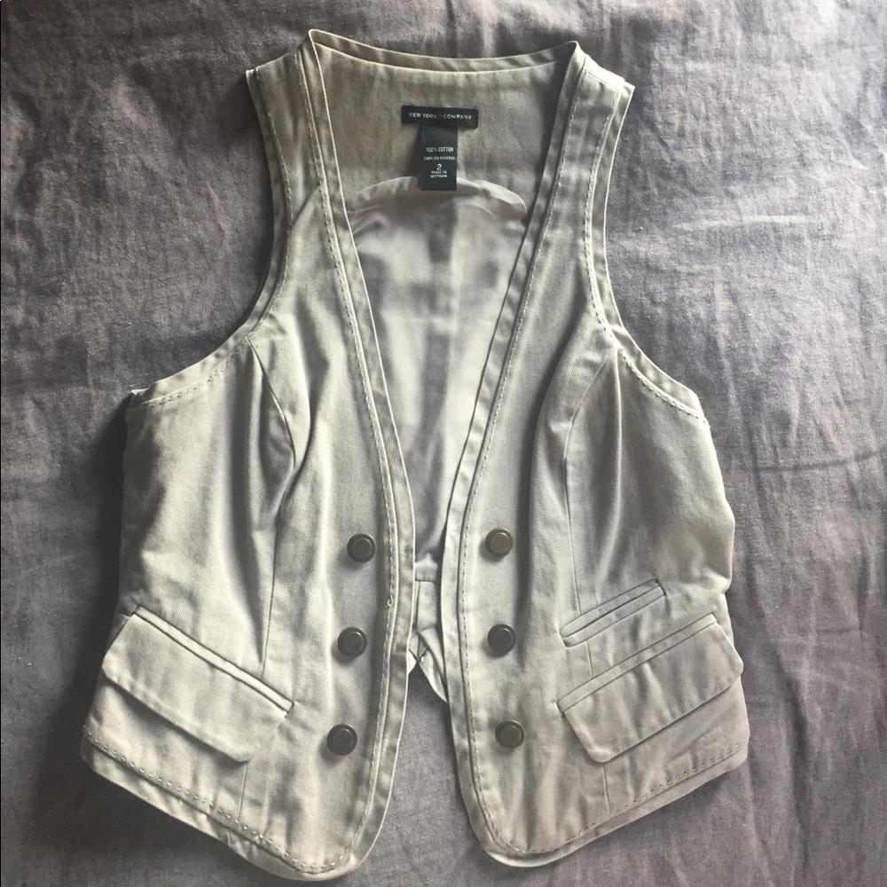 New York & Company Grey Vest