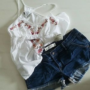 Distressed Shorts | Low Rise Stretch