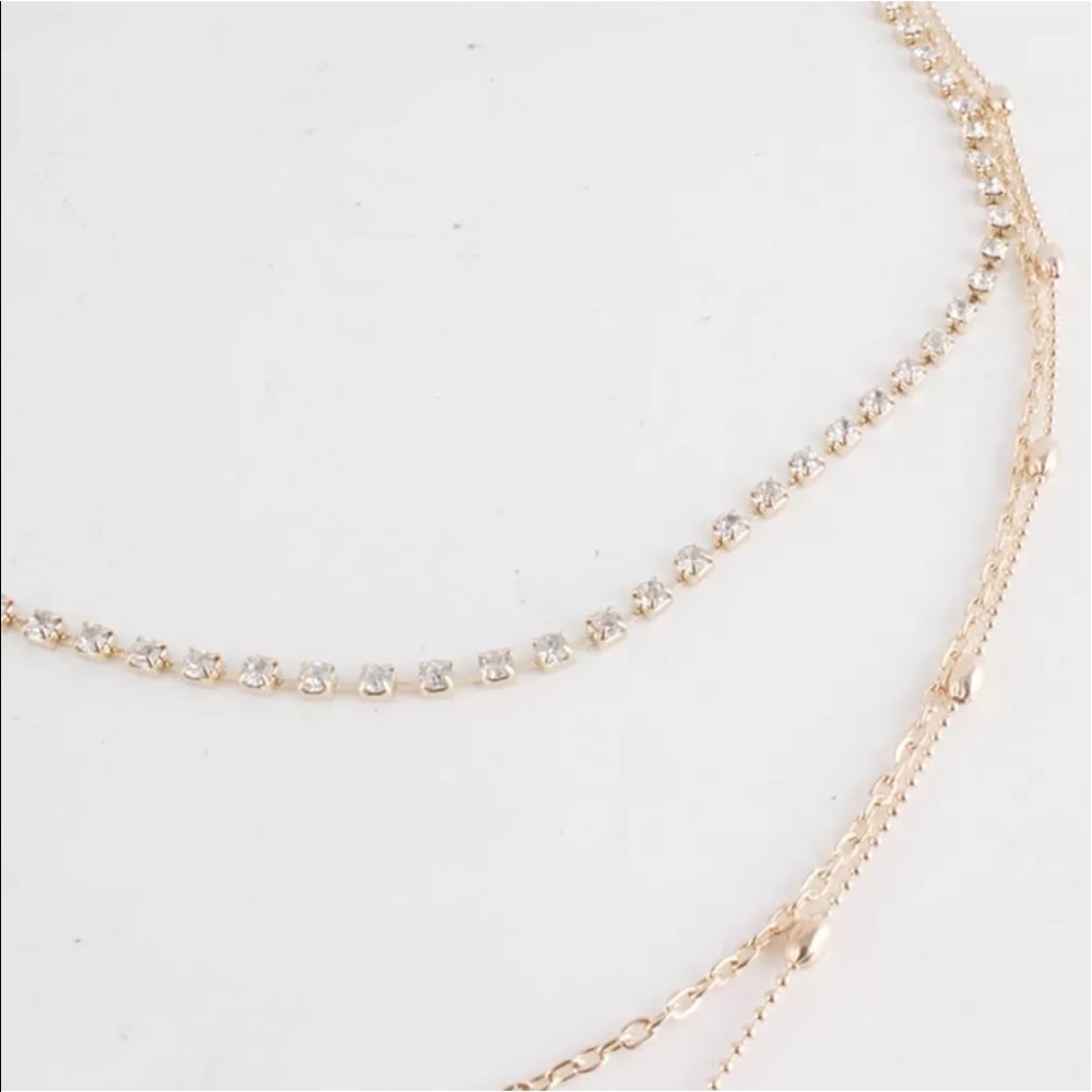 New✨ Rhinestone Choker Layered Necklace  😍✨ - Picture 6 of 6