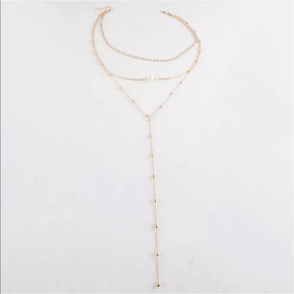 New✨ Rhinestone Choker Layered Necklace 😍✨ - Picture 5 of 6