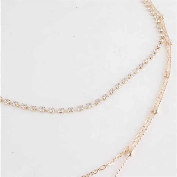 New✨ Rhinestone Choker Layered Necklace 😍✨ - Picture 6 of 6