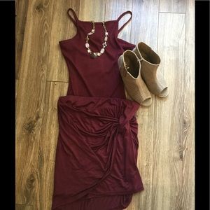 Maroon tank body Suit🍑💥price drop🔻🔻