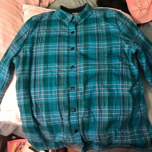 LL Bean Fleece Lined Flannel Shirt