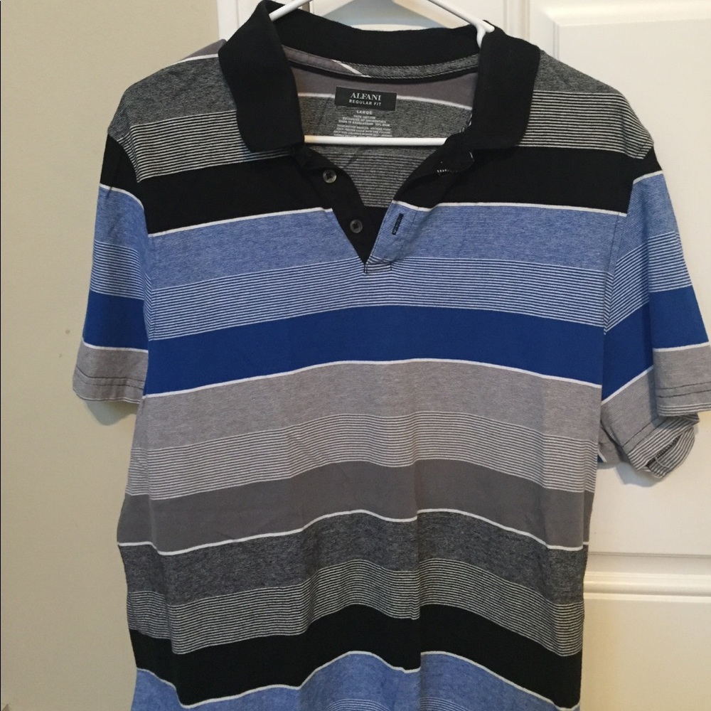 Blue and Gray Alfani Polo