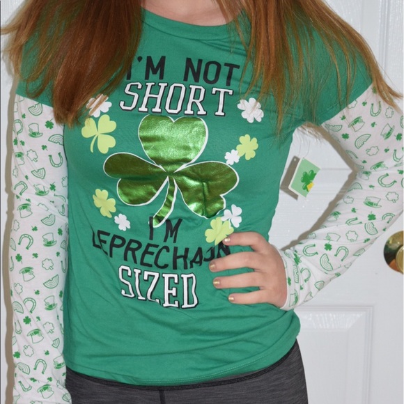 Kids Leprechaun Size Long Sleeve - Picture 2 of 4