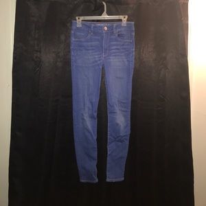 Bright Blue High Rise Jeggings