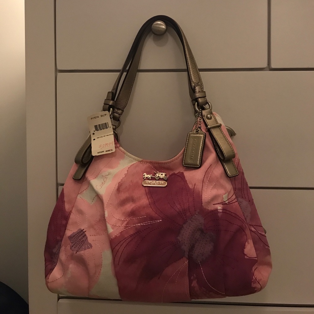 Madison floral print mag shoulder bag