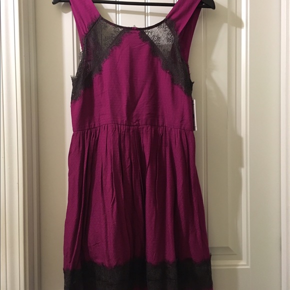 Free People Georgia Dress - Plum - 8 - Picture 7 of 7