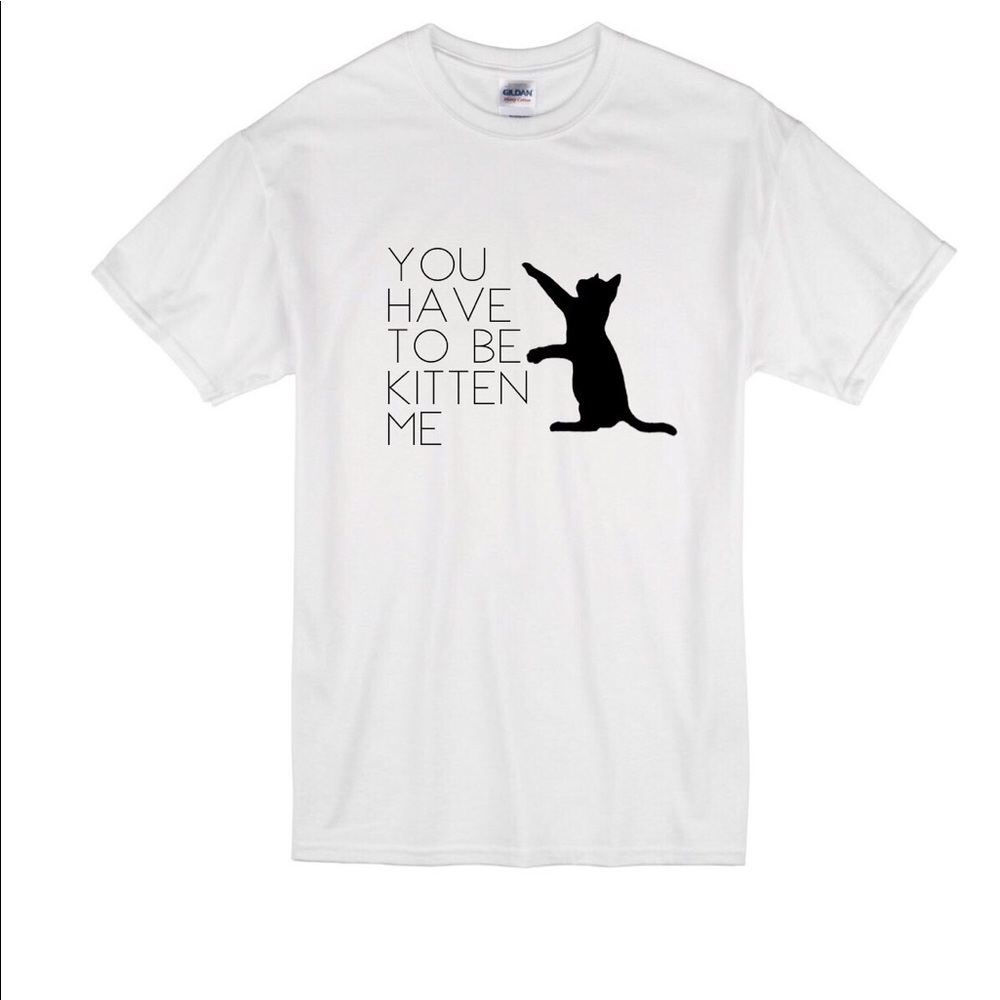 YOU HAVE TO BE KITTEN ME Slogan Tee