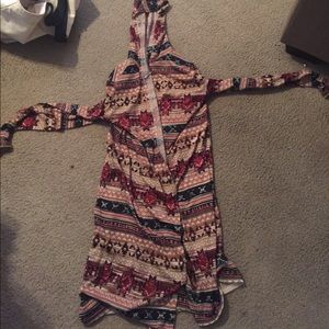 Multicolored Aztec cardigan. Worn once or twice