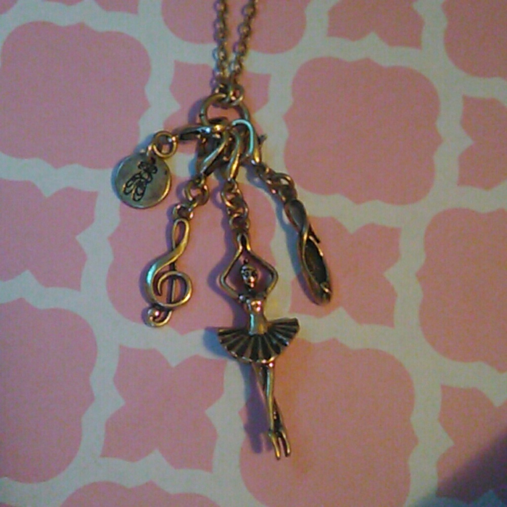 Ballerina necklace/ earrings set