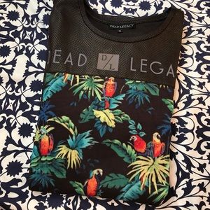 Scaly leather T-shirt (from a boutique)