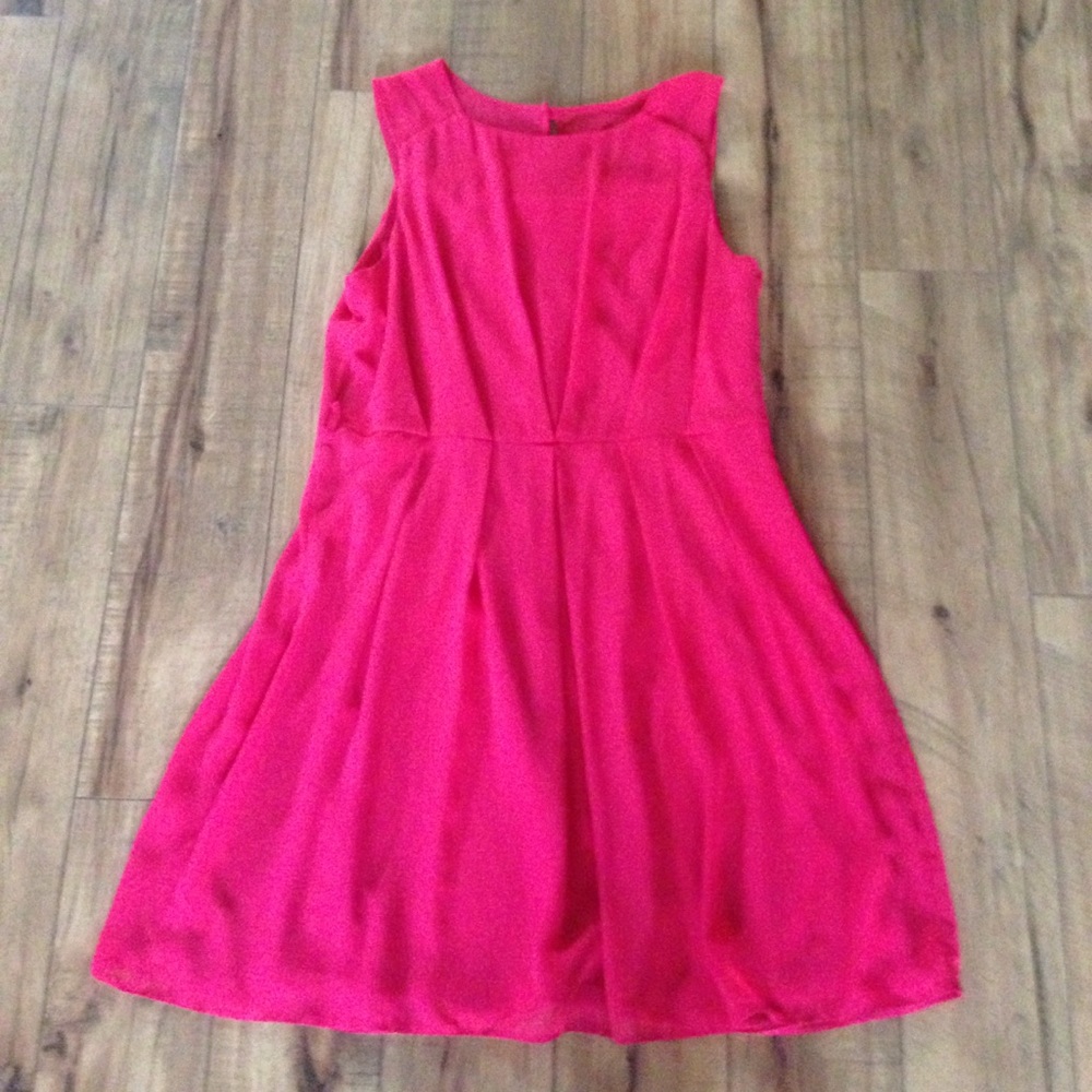 Bright pink dress