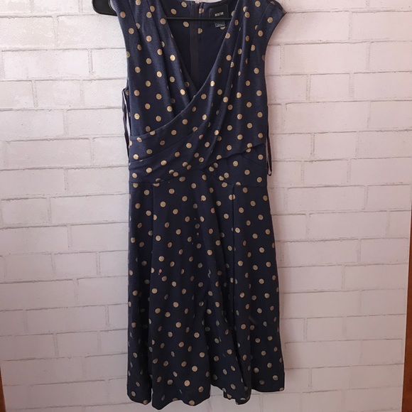 Anthropologie/ ophira gold Dot wrap dress - Picture 5 of 6