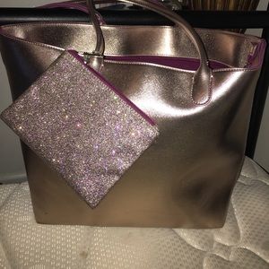 Bath and body works tote bag and makeup bag