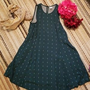 Patterned Sleeveless Dress