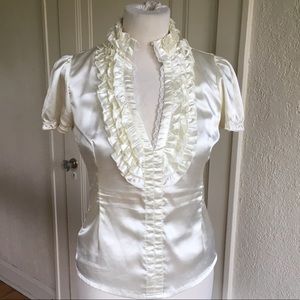 Ruffled Fitted Blouse