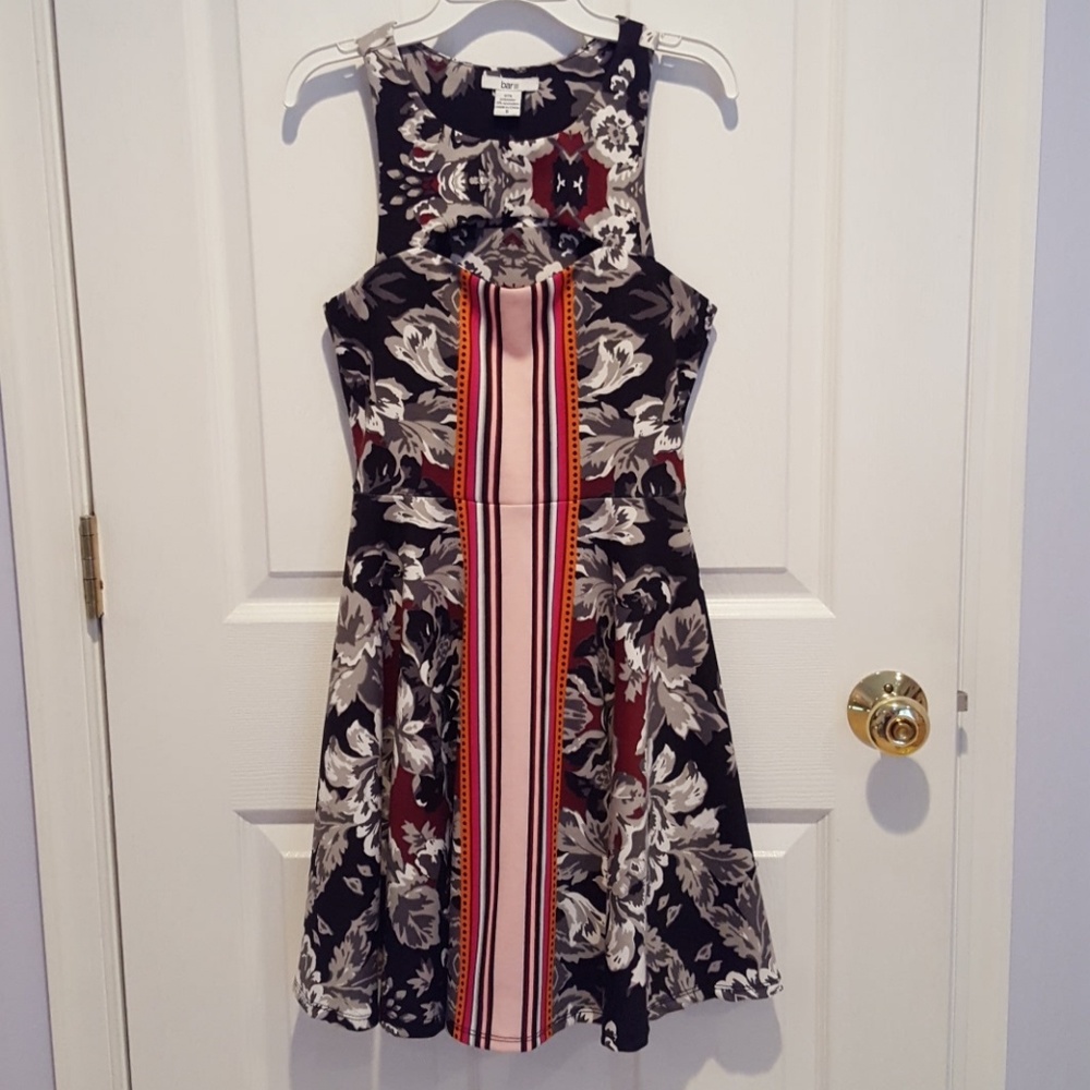 Bar III Floral/Stripe Dress