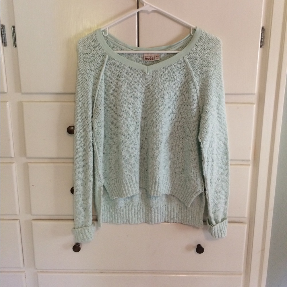 Aqua pull over sweater