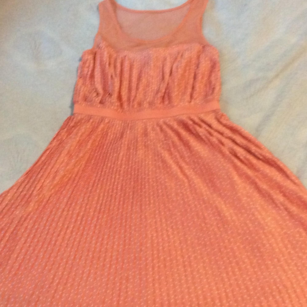 Pink polka dot dress