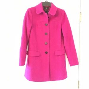 Pink pea coat