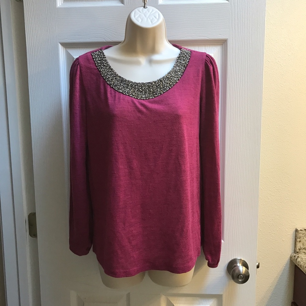 Chloe K Beaded Blouse