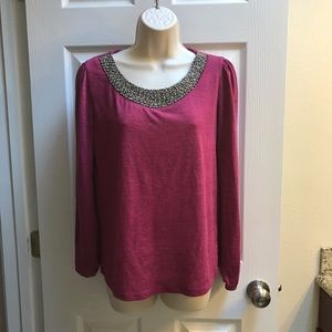 Chloe K Beaded Blouse