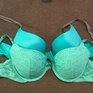 Aerie & VS Blue Green Bras