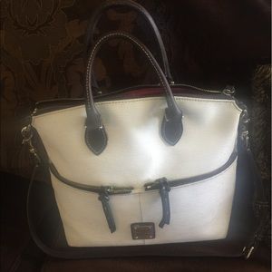 Dooney and Burke in White with Chocolate straps