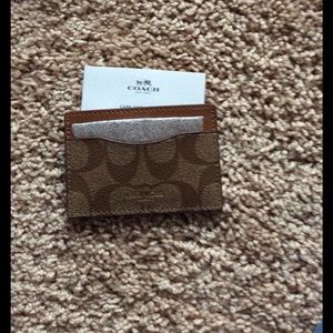 Brand New Coach Signature Card Case (Authentic)