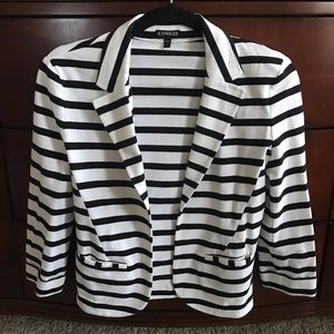 Express Stripe Knit Blazer