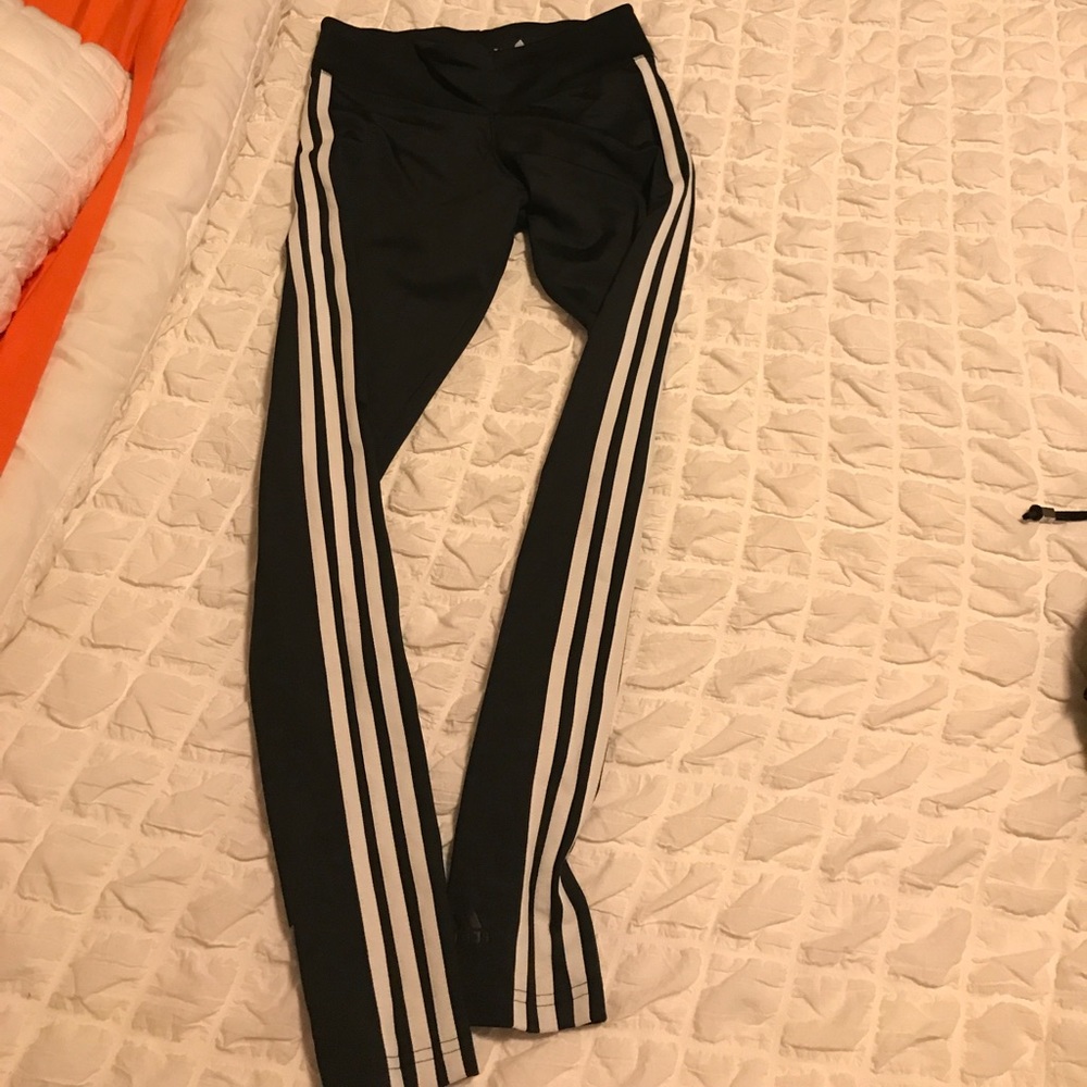 Black Adidas spandex pants NWOT