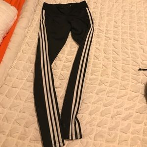 Black Adidas spandex pants NWOT