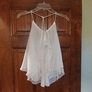 Abercrombie and fitch white blouse