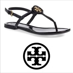 REPOST Tory Burch Patent Leather Sandals